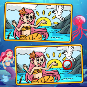 Mermaids Spot The Differences Game