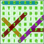 Word Search Fruits