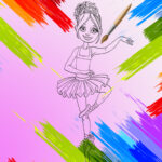 Little Ballerinas Coloring