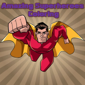 Amazing Superheroes Coloring Game