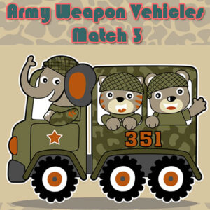 Army Weapon Vehicles Match 3 Game