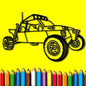 BTS Rally Car Coloring Book Game