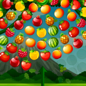 Bubble Shooter Fruits Wheel Game