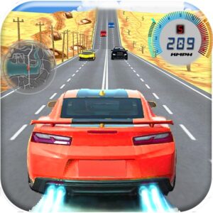 Car Racing in Fast Highway Traffic Game