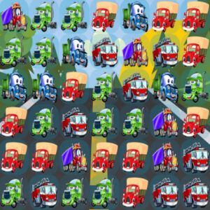 Cartoon Trucks Match 3 Game