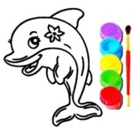 Dolphin Coloring Book