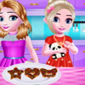 Little girls kitchen Time Game