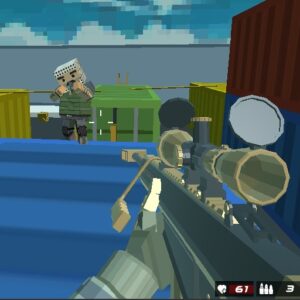 Shooting Blocky Combat Swat GunGame Survival Game