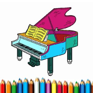 BTS Piano Coloring Book Game