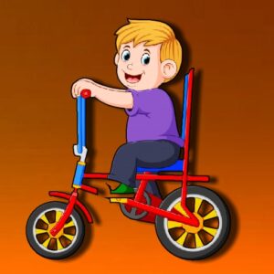 Cartoon Bike Jigsaw Game