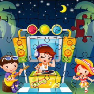 Cute Little Kids Jigsaw Game