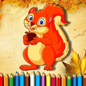 Squirrel Coloring Book Game