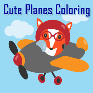 Cute Planes Coloring Game