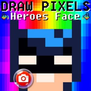 Draw Pixels Heroes Face Game