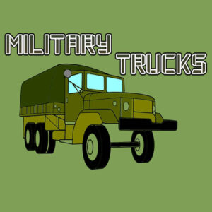 Military Trucks Coloring Game