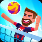 Monster head soccer volleyball Game