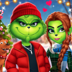 The Grench Couple Holiday Dress up Game