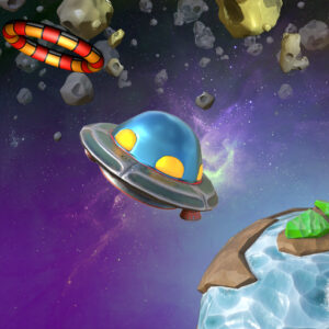 UFO Hoop Master 3D Game